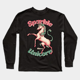 Free Spirit Sparkel Unicorn Long Sleeve T-Shirt